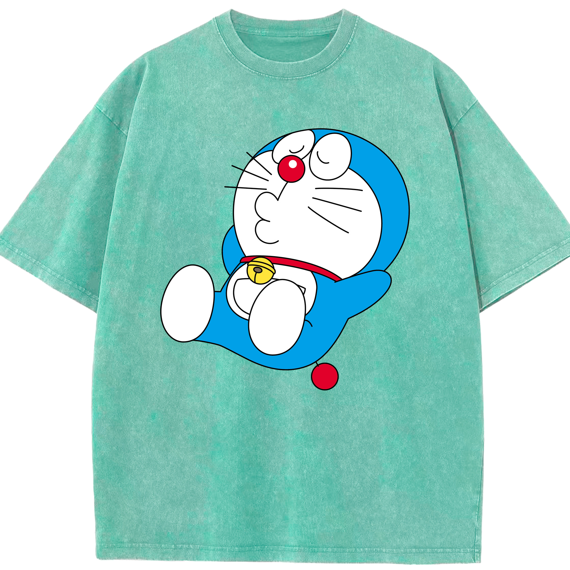 （画像用） ドラえもん Doraemon 綿100% ヴィンテージ風 半袖Tシャツ（フロントプリント）